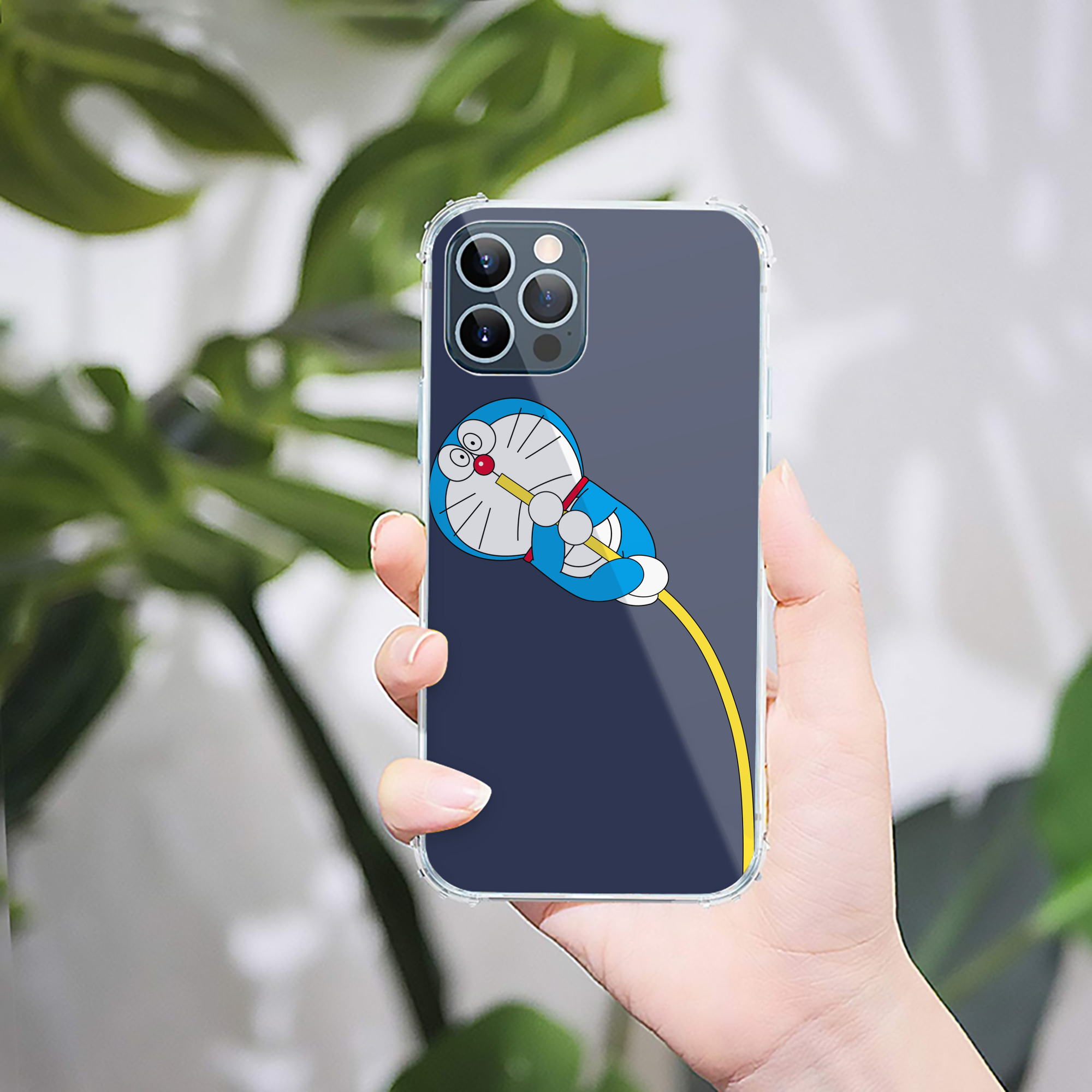（画像用） ドラえもん Doraemon 【iPhone 12シリーズ対応】透明スマホケース（クリアソフトケース）